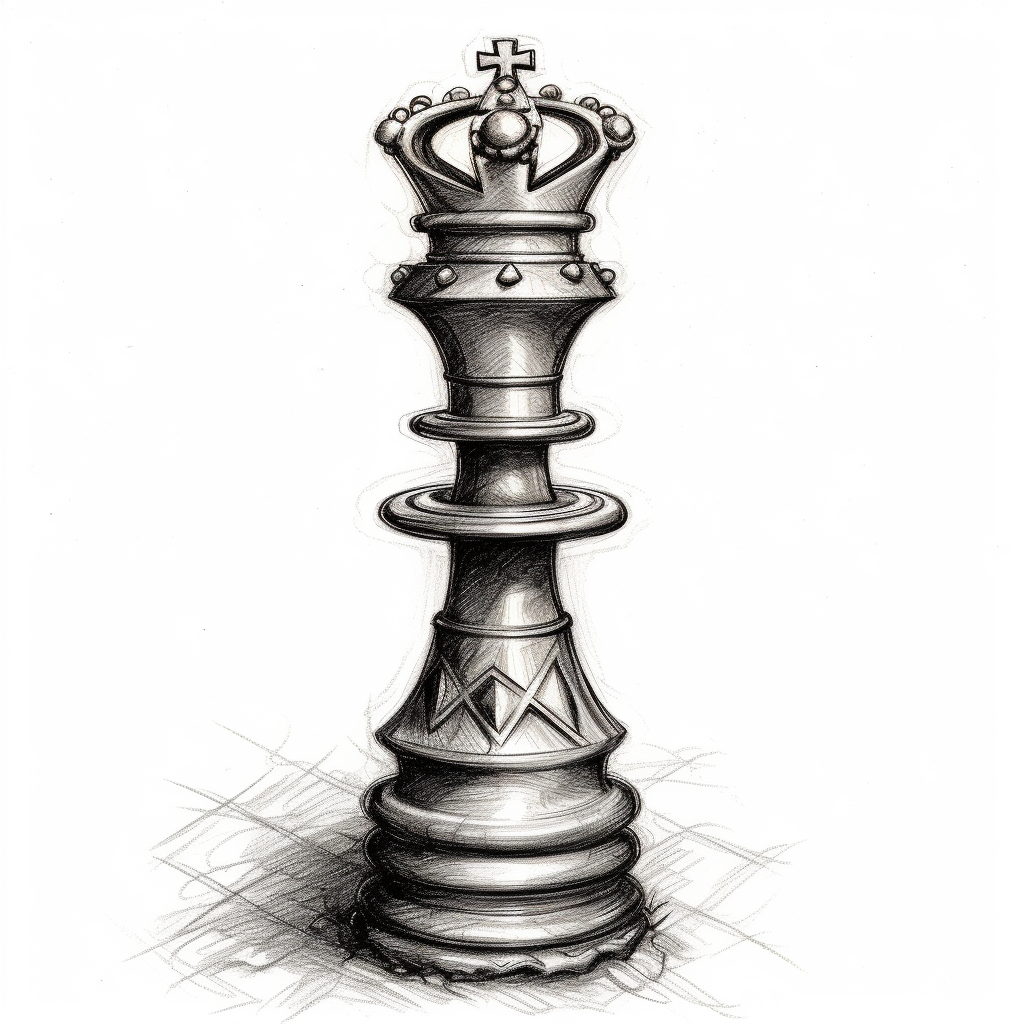King And Queen Chess Pieces Tattoo