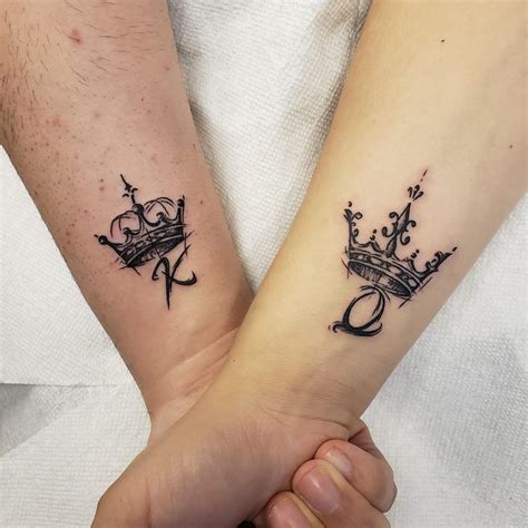 King Queen Crowns Tattoo