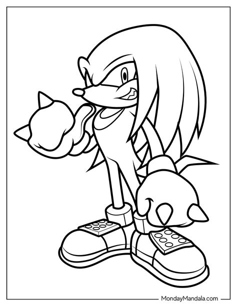 Knuckles Outline Logo: Sega's Iconic Character Design