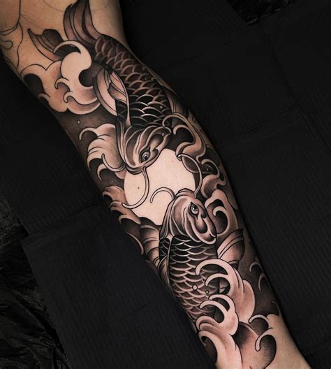 Koi Fish Tattoo Design Forearm