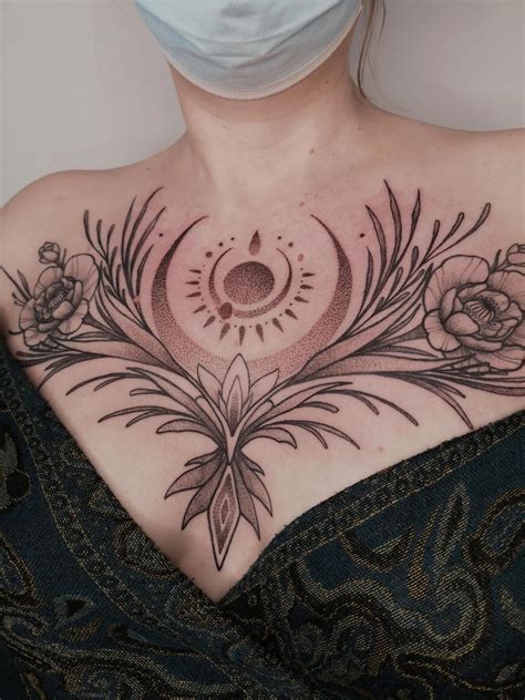 Ladies Chest Piece Tattoos: Bold & Beautiful Designs
