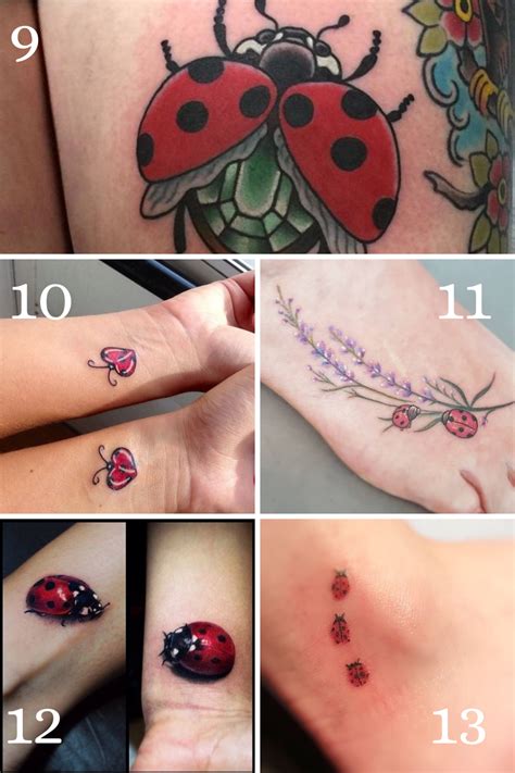 Lady Bug Tattoo Ideas: Cute & Creative Designs