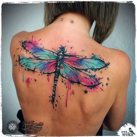 Large Dragonfly Back Tattoo Large Dragonfly Back Tattoo