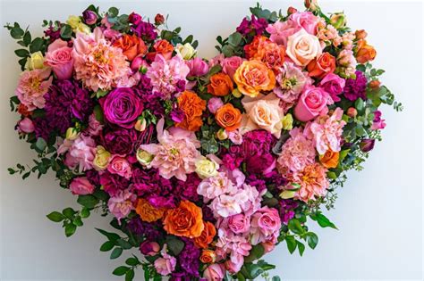 Large Heart Shaped Floral Arrangement Royalty Free Stock Photos Image