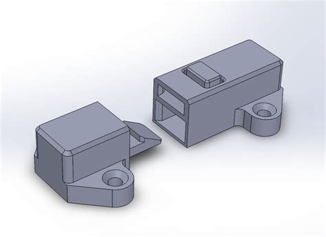 Latch Lock For Chest Or Sliding Door By Lukie80 3D Printing 3D Latch Lock For Chest Or Sliding Door By Lukie80 3D Printing 3D