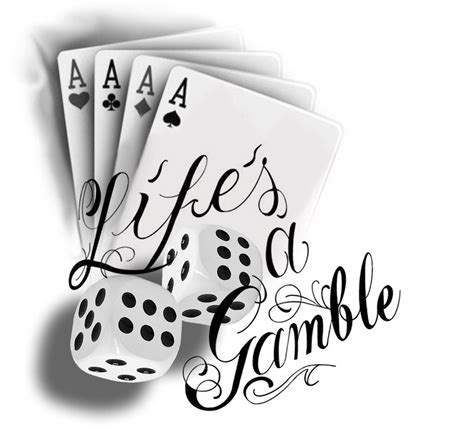 Life S A Gamble Unique Hand Tattoo Design