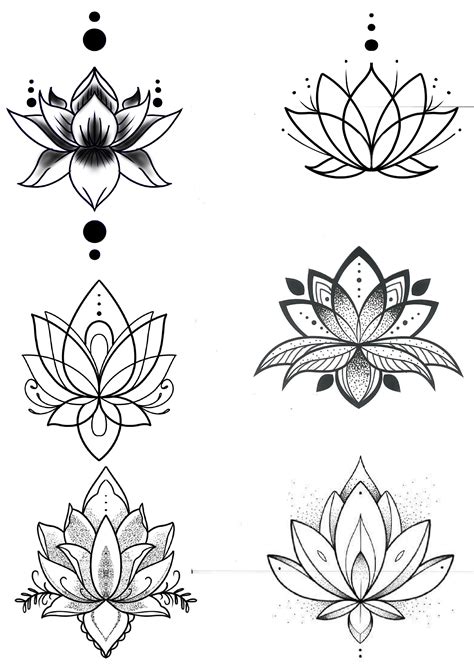 Lotus Flower Tattoo Drawing: Elegant Designs & Ideas