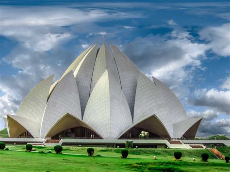 Lotus Temple Delhi Bah House Of Worship