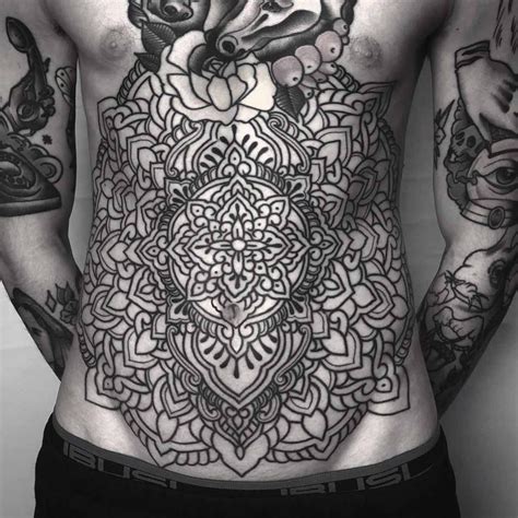 Lower Stomach Tattoos For Guys