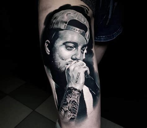 Mac Miller Tattoo Mac Miller Portrait Rip Mac Miller Realistic