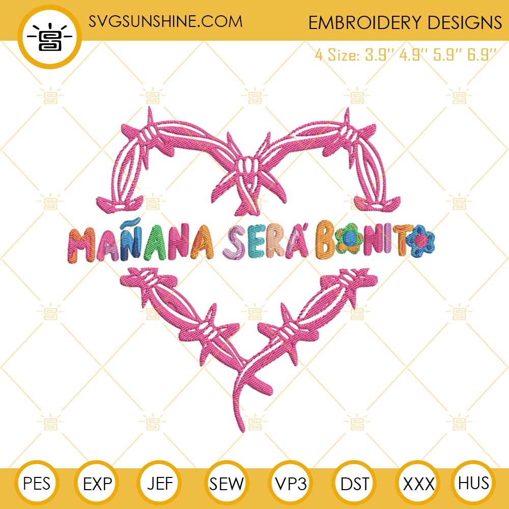 Manana Sera Bonito Heart Tattoo Embroidery Designs Karol G Song