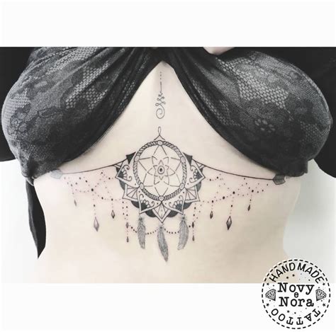 Mandala And Lace Under Boob Tattoo Designs Tattoodesignstock