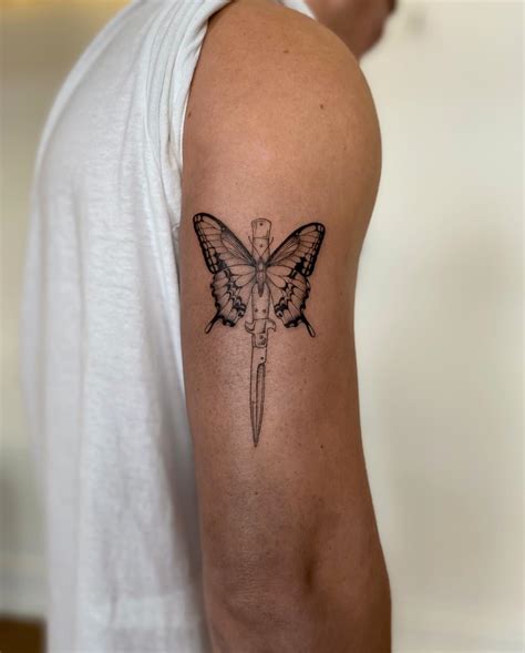 Manly Butterfly Tattoos