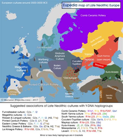 Map Of Early To Middle Neolithic Cultures In Europe Eupedia Map
