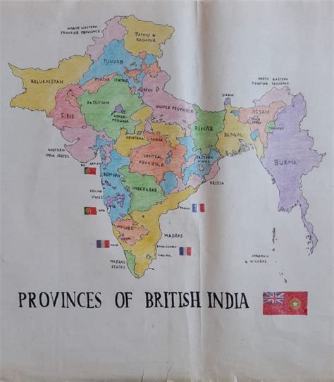 Map Of Presidencies And Provinces Of British India Https Www Map Of Presidencies And Provinces Of British India Https Www