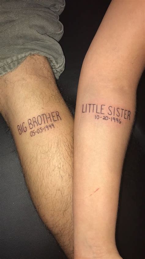 Matching Tattoo Ideas For Brother And Sister