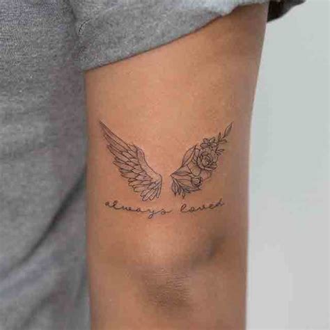 Memorial Tattoos With Angel Wings: Honoring Loved Ones Forever