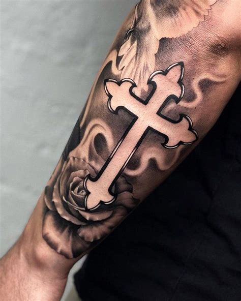 Men's Cross Tattoos On Arm: Trendy Designs & Ideas