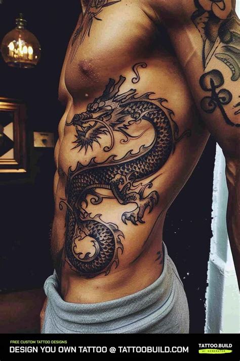 Mens Rib Cage Tattoo Ideas & Designs to Inspire