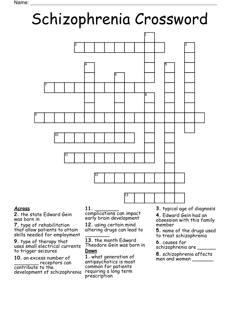 Mental Health Crosswords Word Searches Bingo Cards Wordmint
