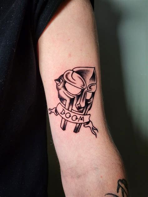 Mf Doom Mask Tattoo Top 7 Videos 70 Images