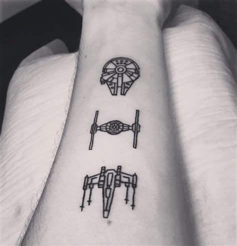 Minimalist Star Wars Tattoo Ideas: Subtle Galactic Designs