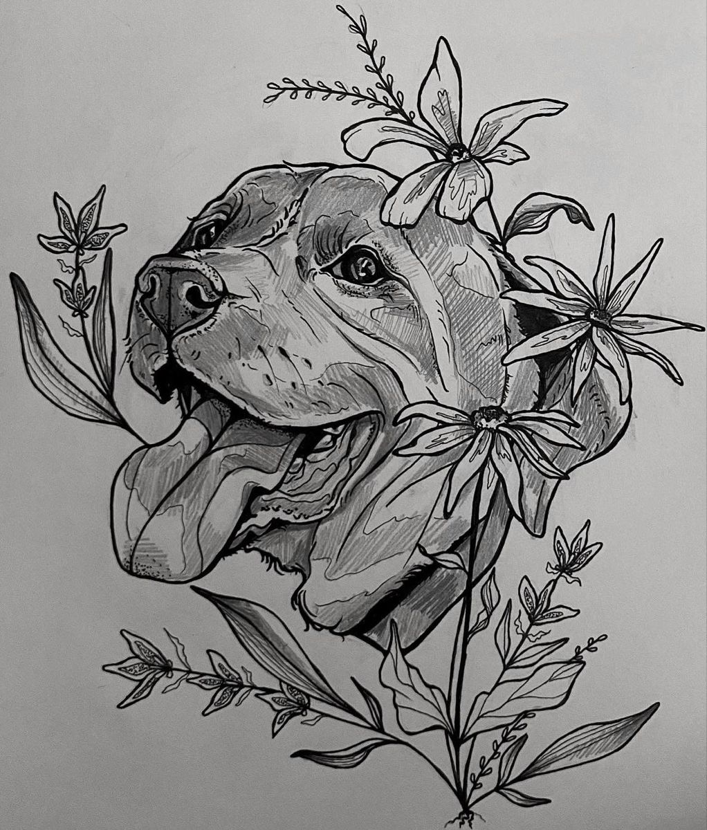 Minimalistic Great Dane Line Tattoos For Men And Women Inku Paw Minimalistic Great Dane Line Tattoos For Men And Women Inku Paw