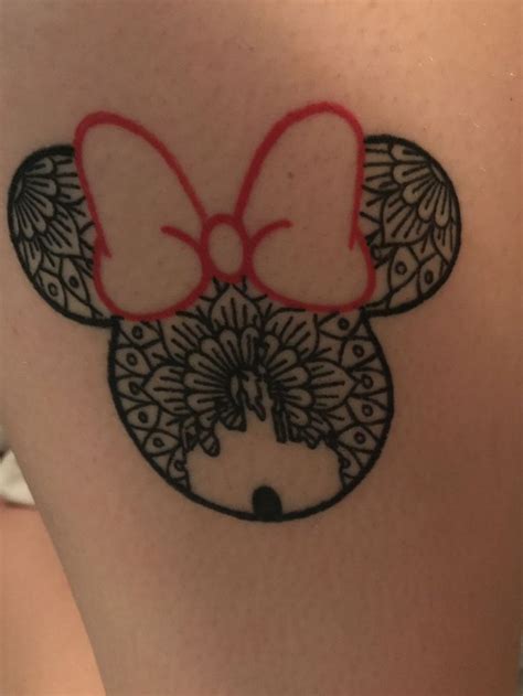 Minnie Mouse Head Tattoos For Girls