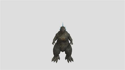 Minus One Godzilla Spine Glow Download Free 3D Model By Modbuff