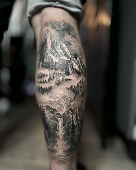 Mountain Tattoo Country Tattoo For Men Mountain Tattoo Country
