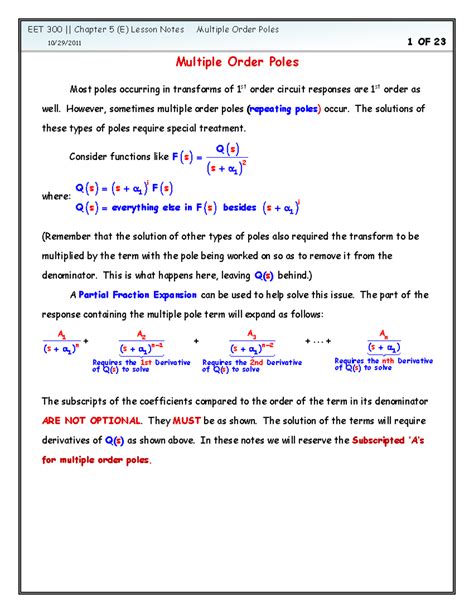 Unraveling Multiple Order Poles in Complex Analysis: A Simplified Guide