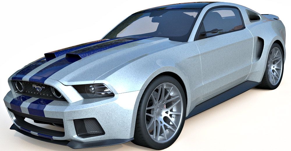 Mustang Gt 3D Model Mustang Gt 3D Model