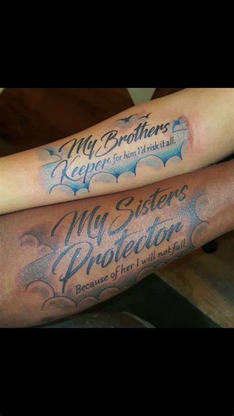 My Brothers Keeper Brother And Sister Tattoo Pinterest Tattoo