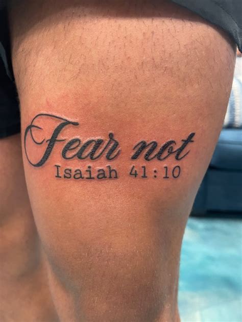 My Tattoo Fear Not Tattoos Cool Tattoos I Tattoo