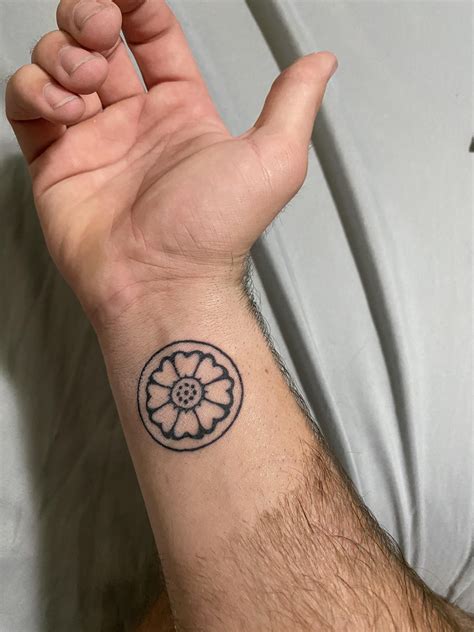 My White Lotus Tile Tattoo From Avatar The Last Airbender Done By