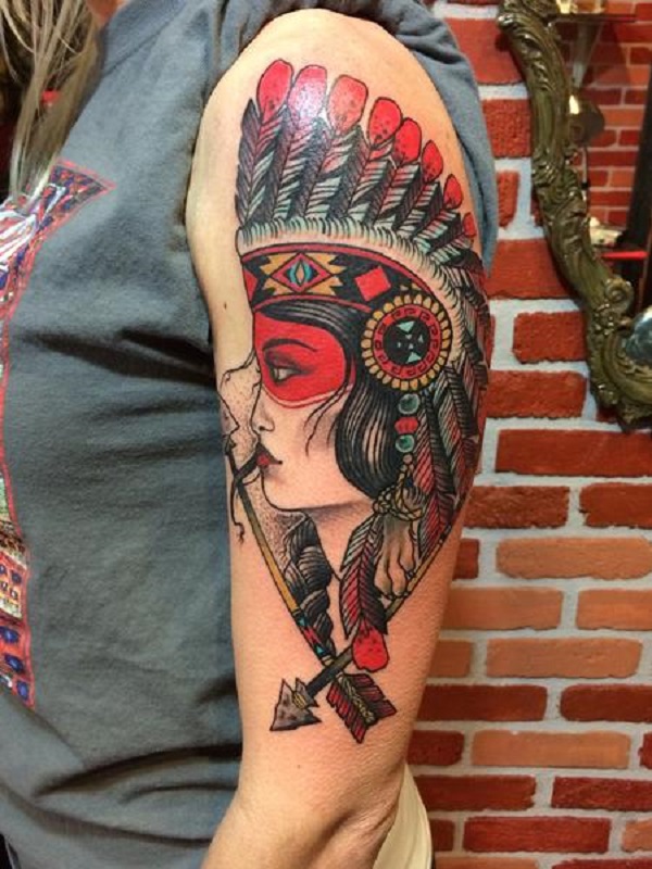 Native Indian Sleeve Tattoo Ideas & Inspiration