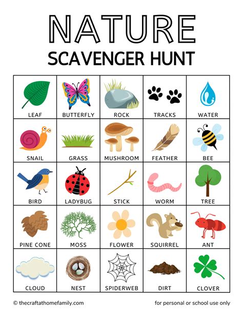Nature Scavenger Hunt Free Printable Stay At Home Mum In 2024