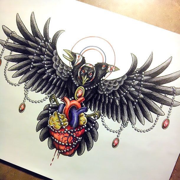 Neo Traditional Crow Tattoo: Stunning Designs & Meanings Explained