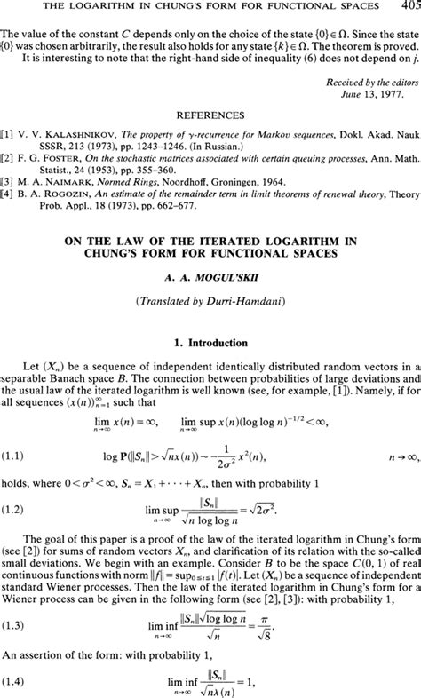 On The Law Of The Iterated Logarithm In Chung S Form For Functional