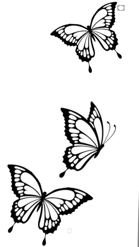 Outline Butterfly Tattoo Stencil: Simple & Elegant Designs