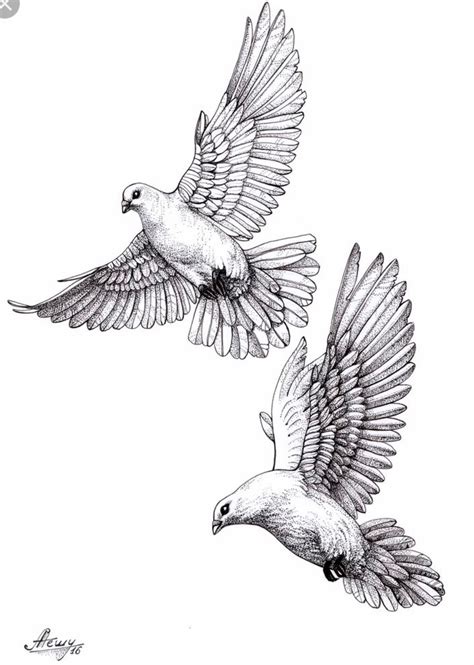 Outline Dove Tattoo Drawing Ideas & Tips