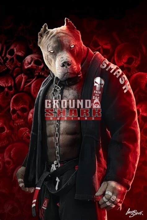 Pain And Sacrifice Pit Bull Ground Shark Prints