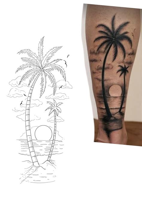 Palm Tree Tattoo Stencil: Tropical Ink Inspiration Guide
