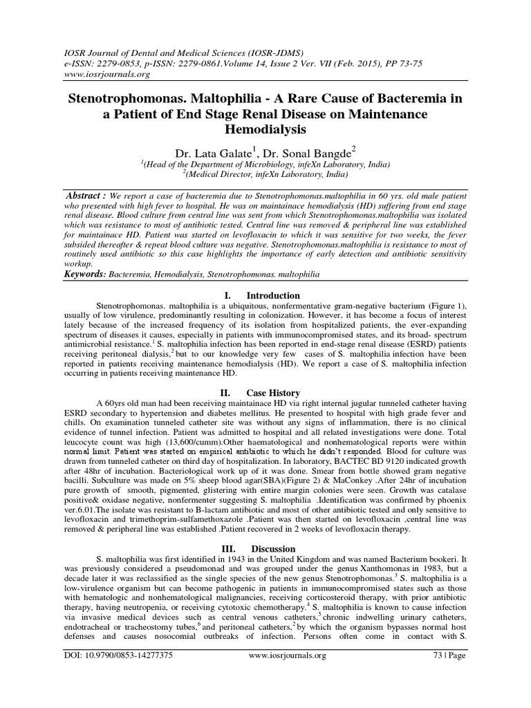 Pantoea Calida Bacteremia In An Adult With End Stage Stomach Cancer Pantoea Calida Bacteremia In An Adult With End Stage Stomach Cancer