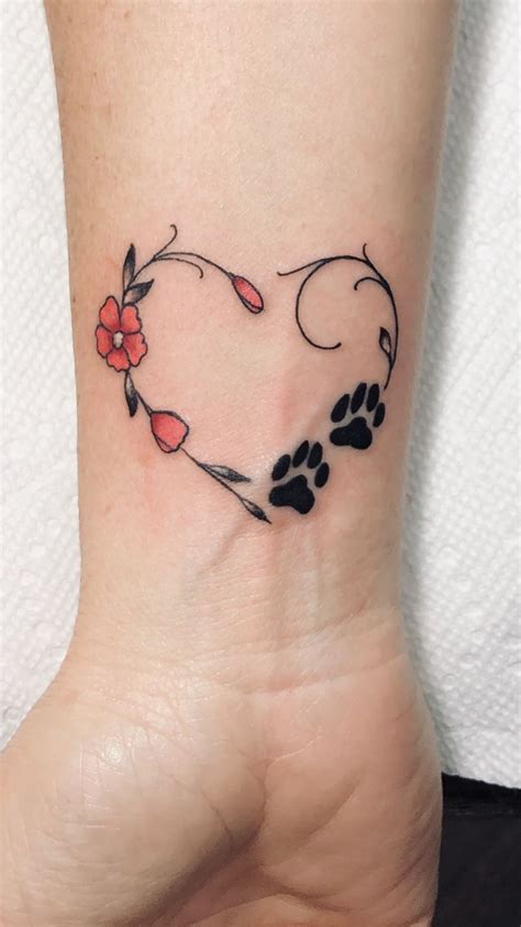 Paw Print Heart Tattoo: Adorable Ink Ideas for Pet Lovers