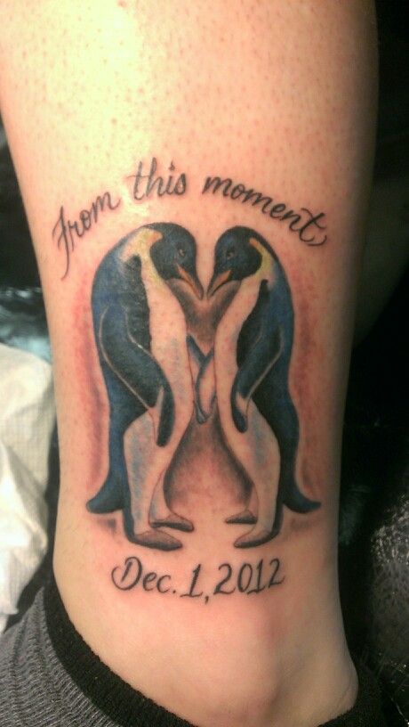 Penguin Wedding Tattoo Happy Feet Theme Shania Twain From This Moment
