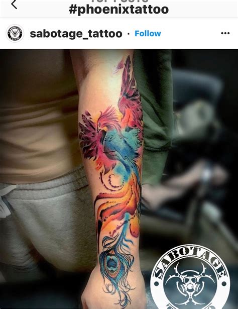 Photo Phoenix Bird Tattoo By Compulsiva Tattoo Artofit