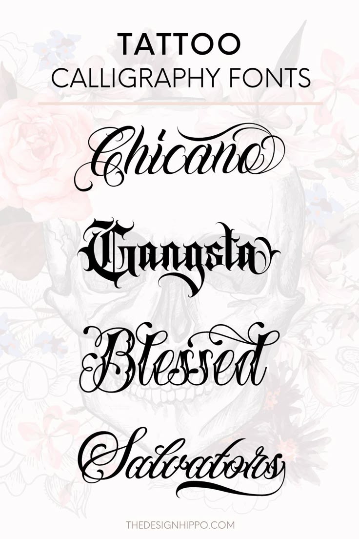 Pin By Inked M Nster On Calligraphy Tattoo Fonts Tattoo Fonts