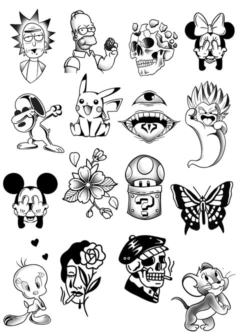 Pin On Tattoo Desenhos Animados