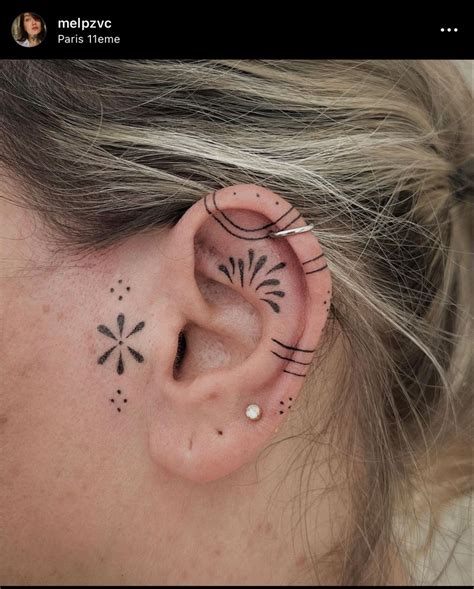 Pin On Tattoos In 2024 Ear Tattoo Creative Tattoos Inner Ear Tattoo